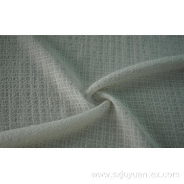Polyester 4 Way Spandex Crinkle Check Dyed Fabric